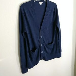 Merona Navy Wool Cardigan